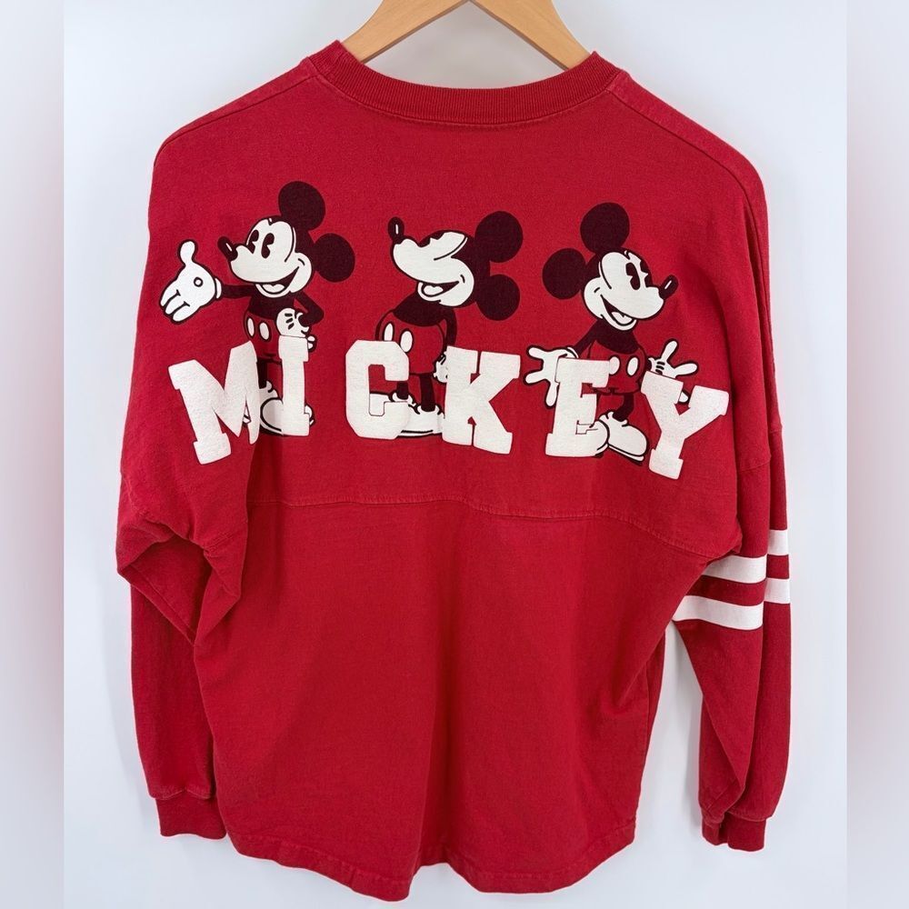Disney women’s Mickey Mouse red long sleeve spirit jersey size XS